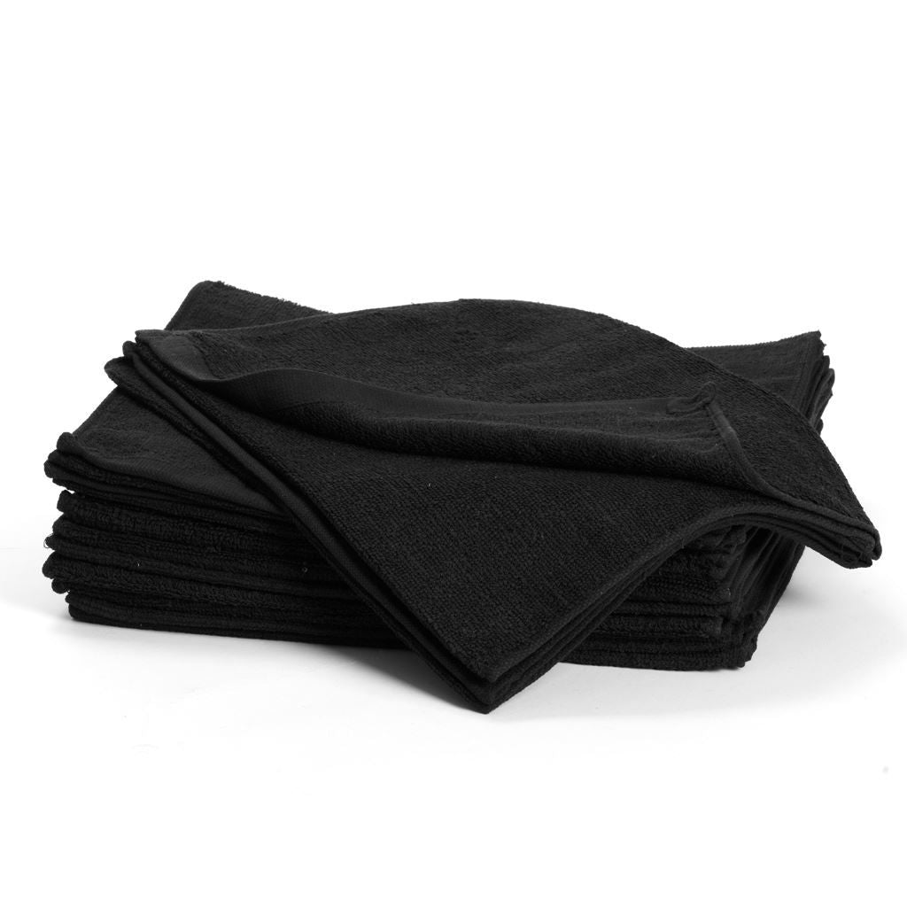 _Bleachsafe Towel, Black 34X82Cm 12 Pk - Youth.no