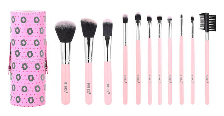 Diverse_Pink Flamingo Cosmetic brushes 11pcs - Youth.no